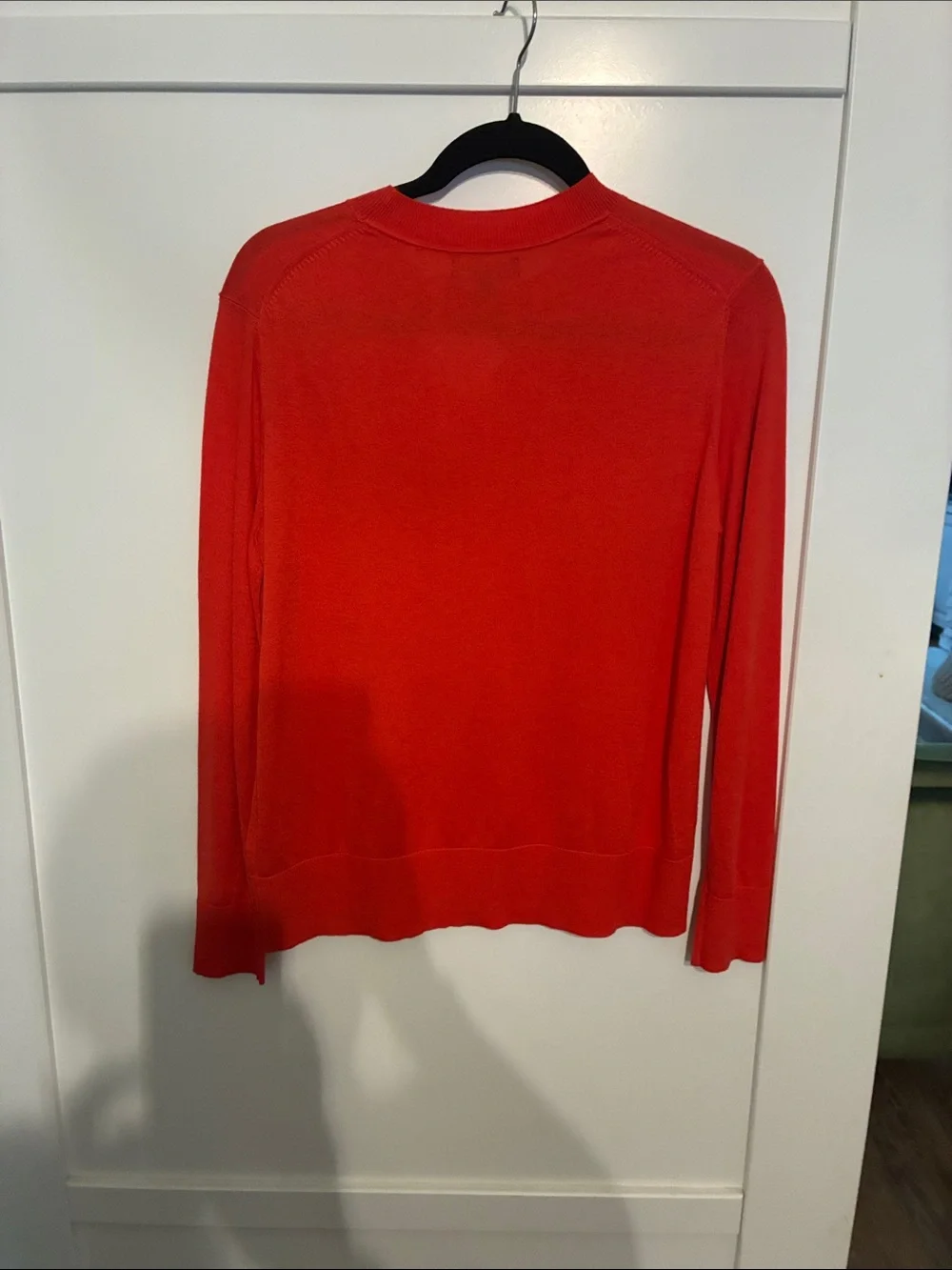 Ann Taylor Bright Red Crewneck Sweater